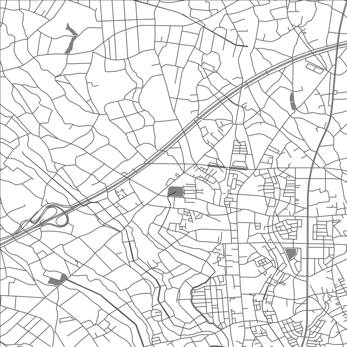 ROAD MAP OF NAKA, JAPAN BY MAPBAKES