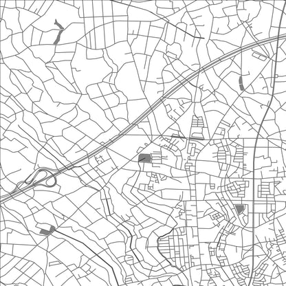 ROAD MAP OF NAKA, JAPAN BY MAPBAKES
