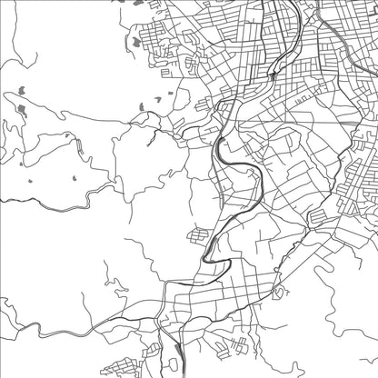 ROAD MAP OF NAKAGAWA FUKUOKA, JAPAN BY MAPBAKES