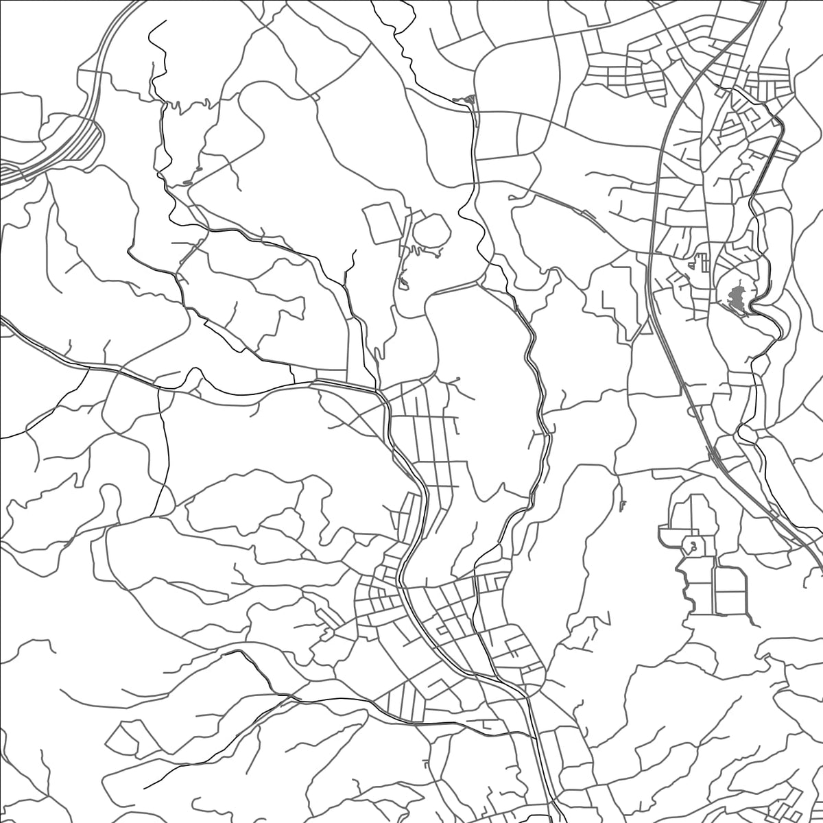 ROAD MAP OF NAKAO, JAPAN BY MAPBAKES