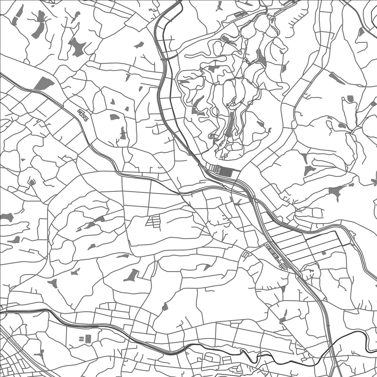ROAD MAP OF NAMEGAWA, JAPAN BY MAPBAKES