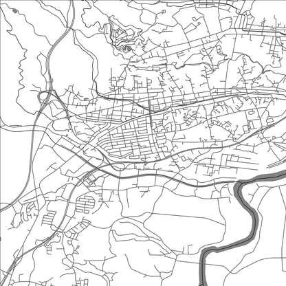 ROAD MAP OF NIHONMATSU, JAPAN BY MAPBAKES