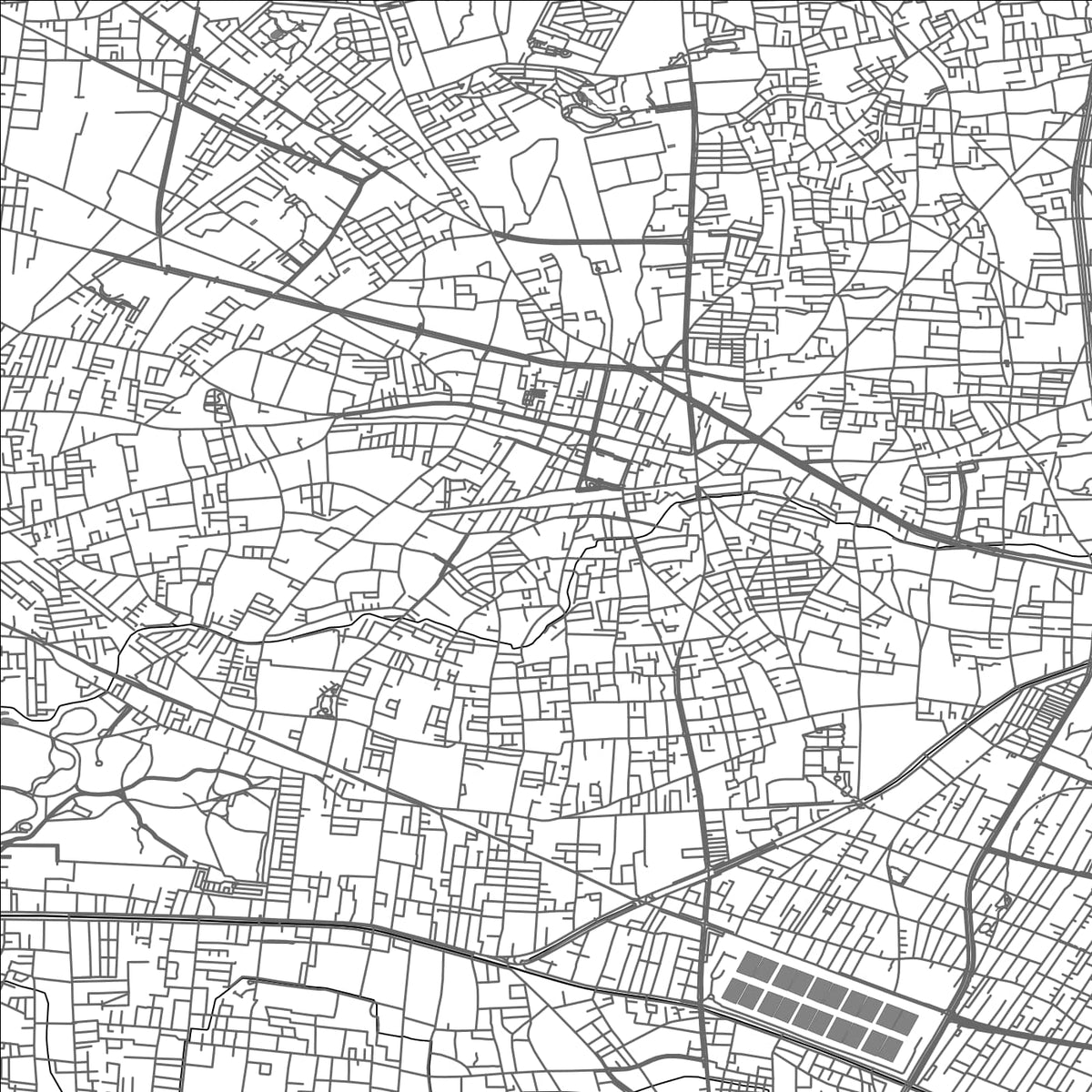 ROAD MAP OF NISHITOKYO, JAPAN BY MAPBAKES