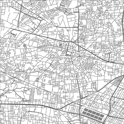 ROAD MAP OF NISHITOKYO, JAPAN BY MAPBAKES