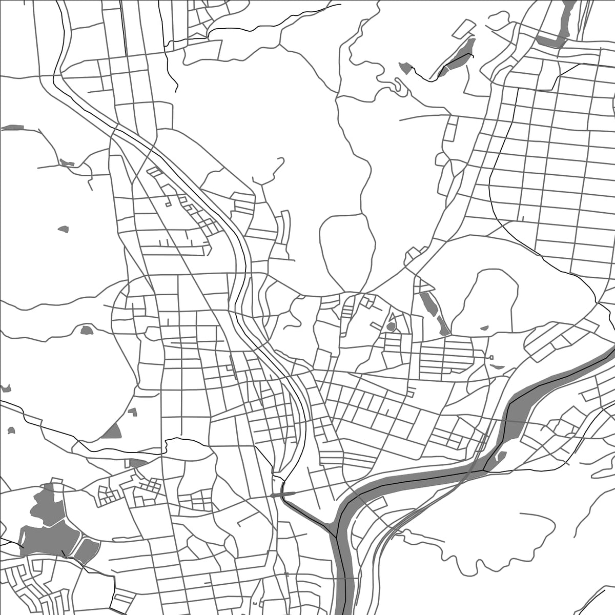 ROAD MAP OF NISHIWAKI, JAPAN BY MAPBAKES