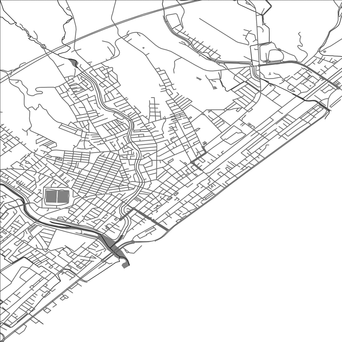 ROAD MAP OF NOBORIBETSU, JAPAN BY MAPBAKES