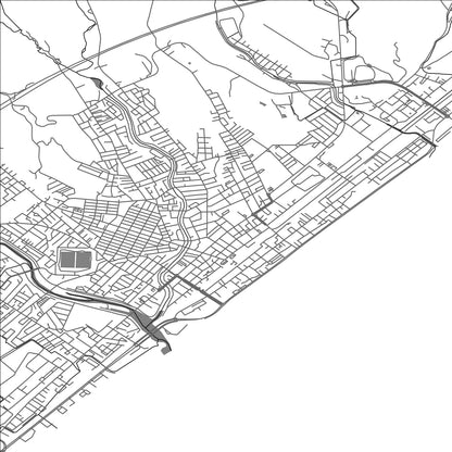 ROAD MAP OF NOBORIBETSU, JAPAN BY MAPBAKES