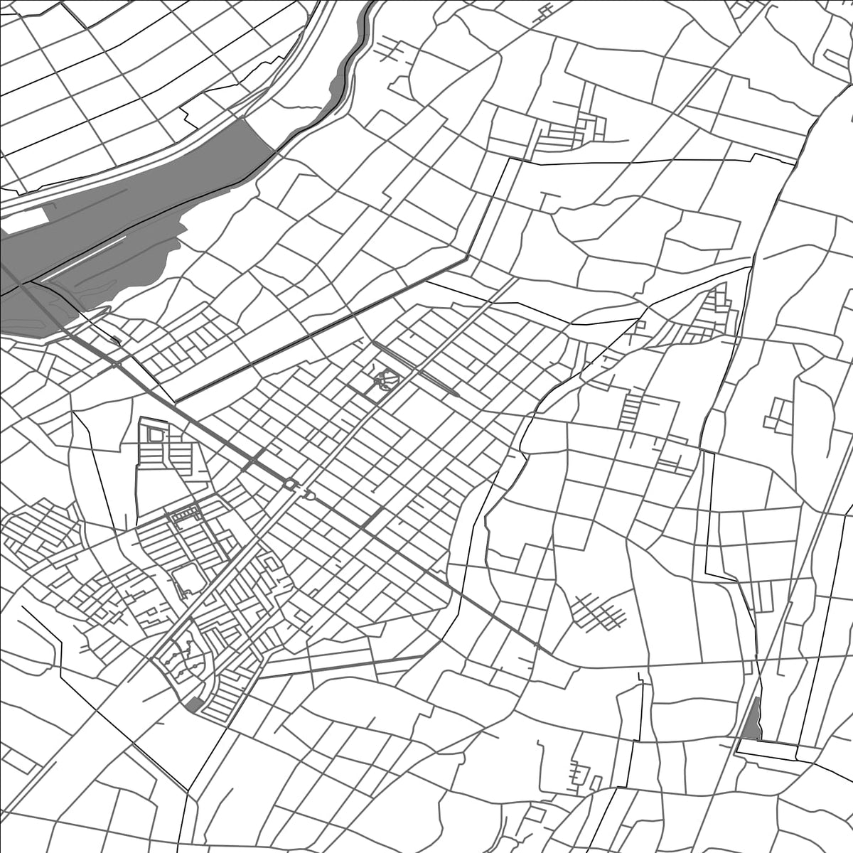 ROAD MAP OF NOGI, JAPAN BY MAPBAKES