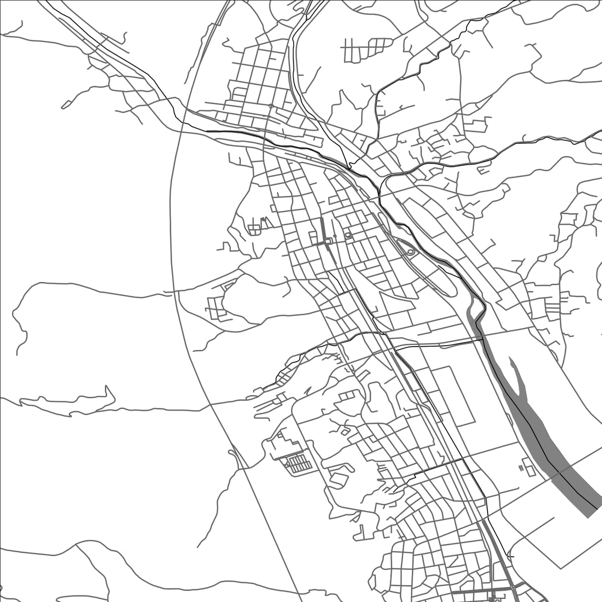 ROAD MAP OF OFUNATO, JAPAN BY MAPBAKES