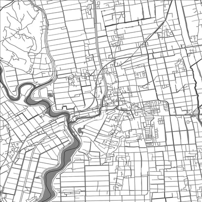 ROAD MAP OF OGIMACHI, JAPAN BY MAPBAKES