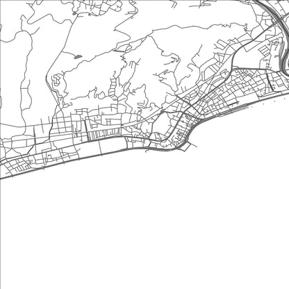 ROAD MAP OF OISO, JAPAN BY MAPBAKES