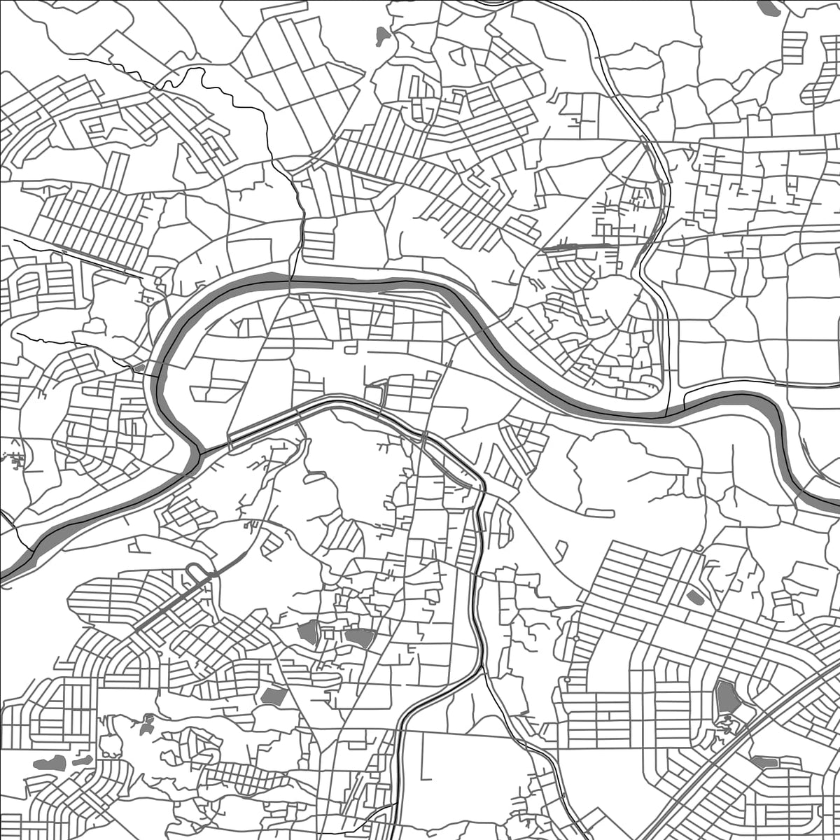 ROAD MAP OF OJI, JAPAN BY MAPBAKES