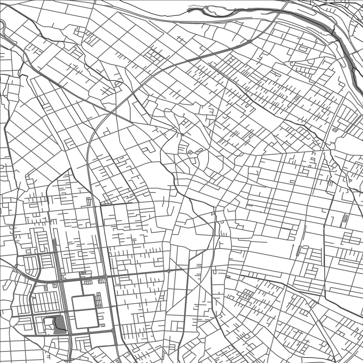 ROAD MAP OF OSAKI MIYAGI, JAPAN BY MAPBAKES
