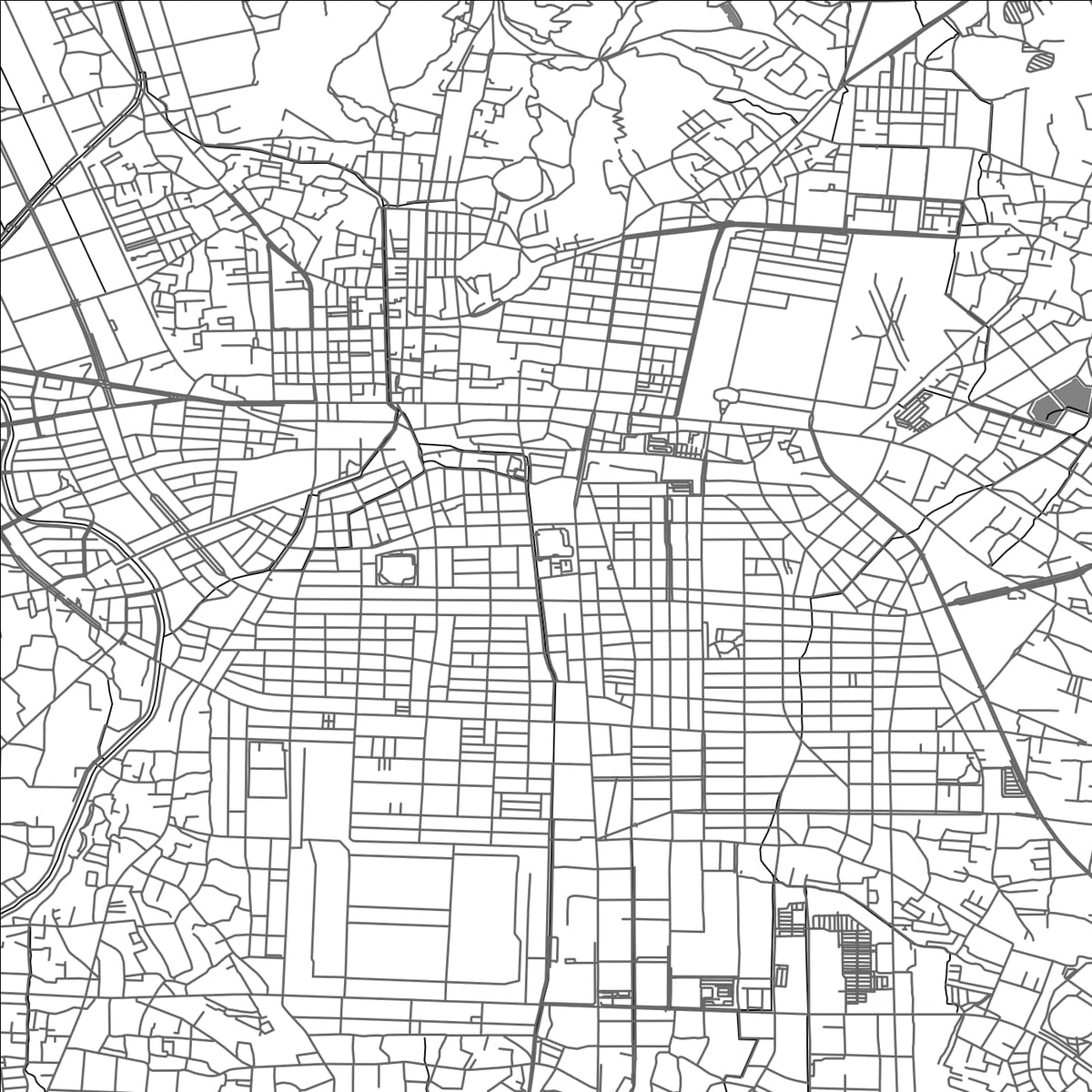 ROAD MAP OF OTA, JAPAN BY MAPBAKES