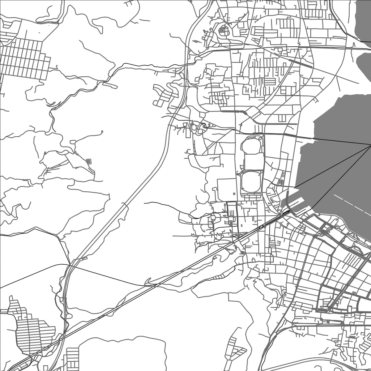 ROAD MAP OF OTSU, JAPAN BY MAPBAKES