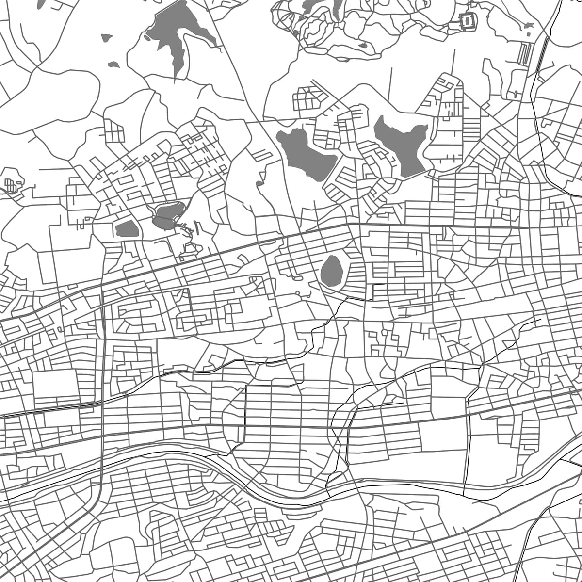ROAD MAP OF OWARIASAHI, JAPAN BY MAPBAKES