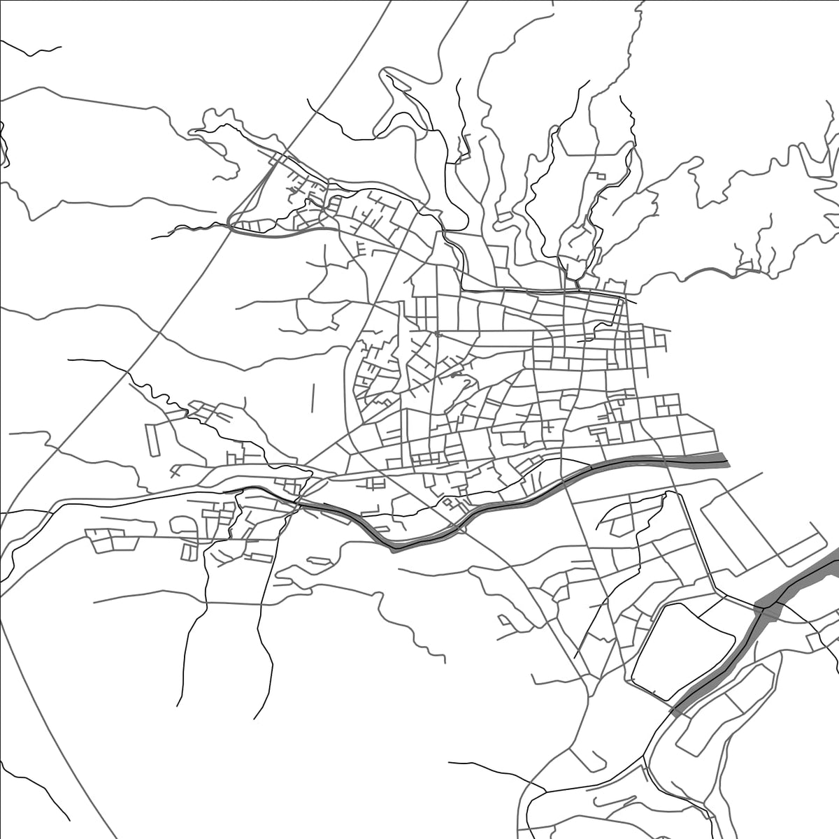 ROAD MAP OF OWASE, JAPAN BY MAPBAKES