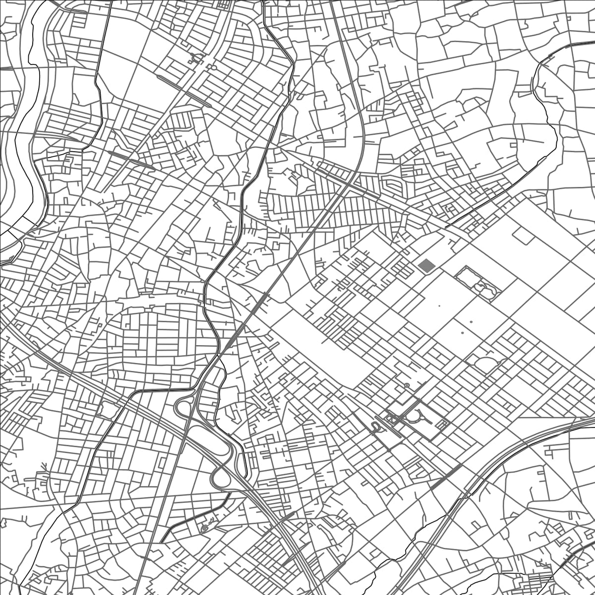ROAD MAP OF SAKADO, JAPAN BY MAPBAKES