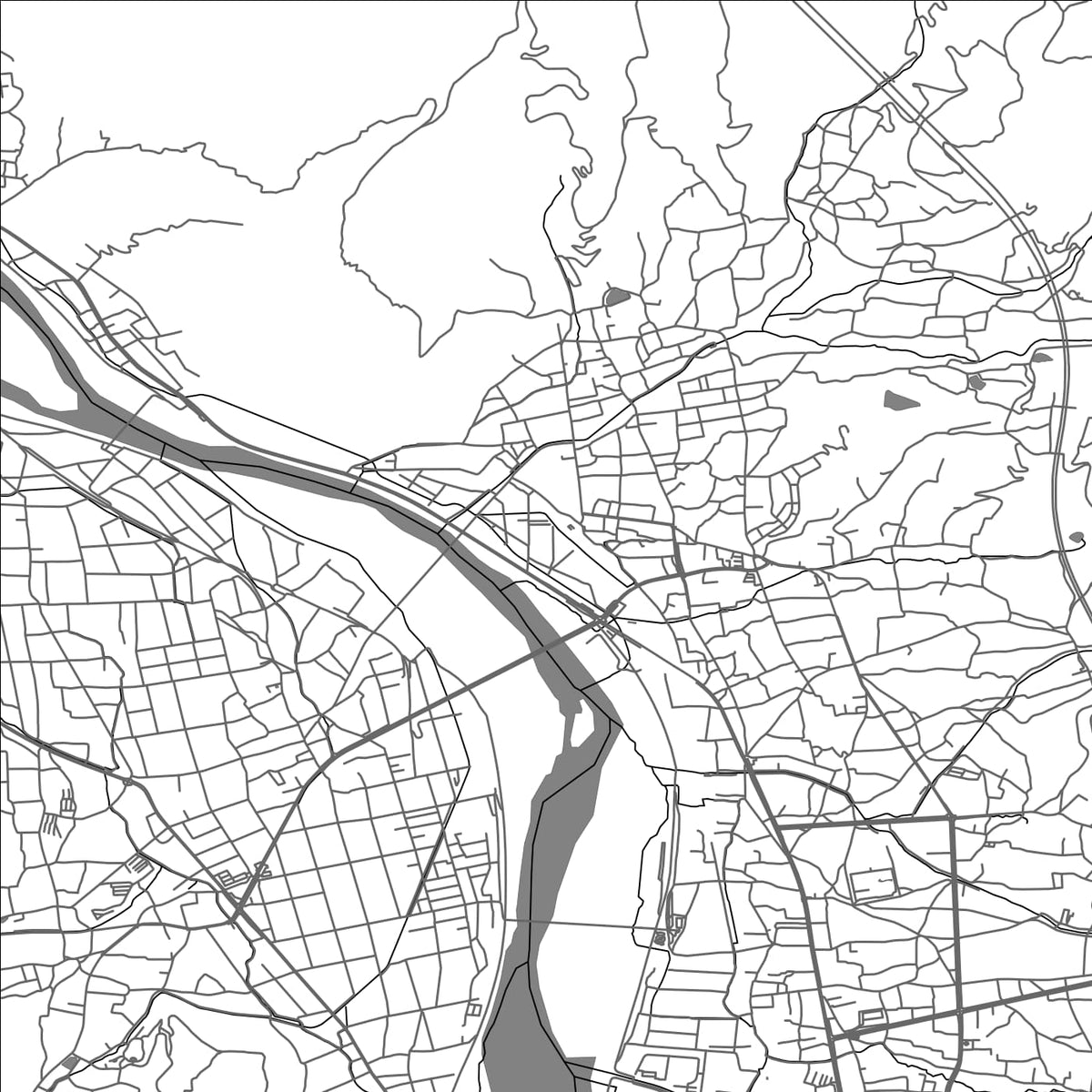 ROAD MAP OF SAKAKI, JAPAN BY MAPBAKES