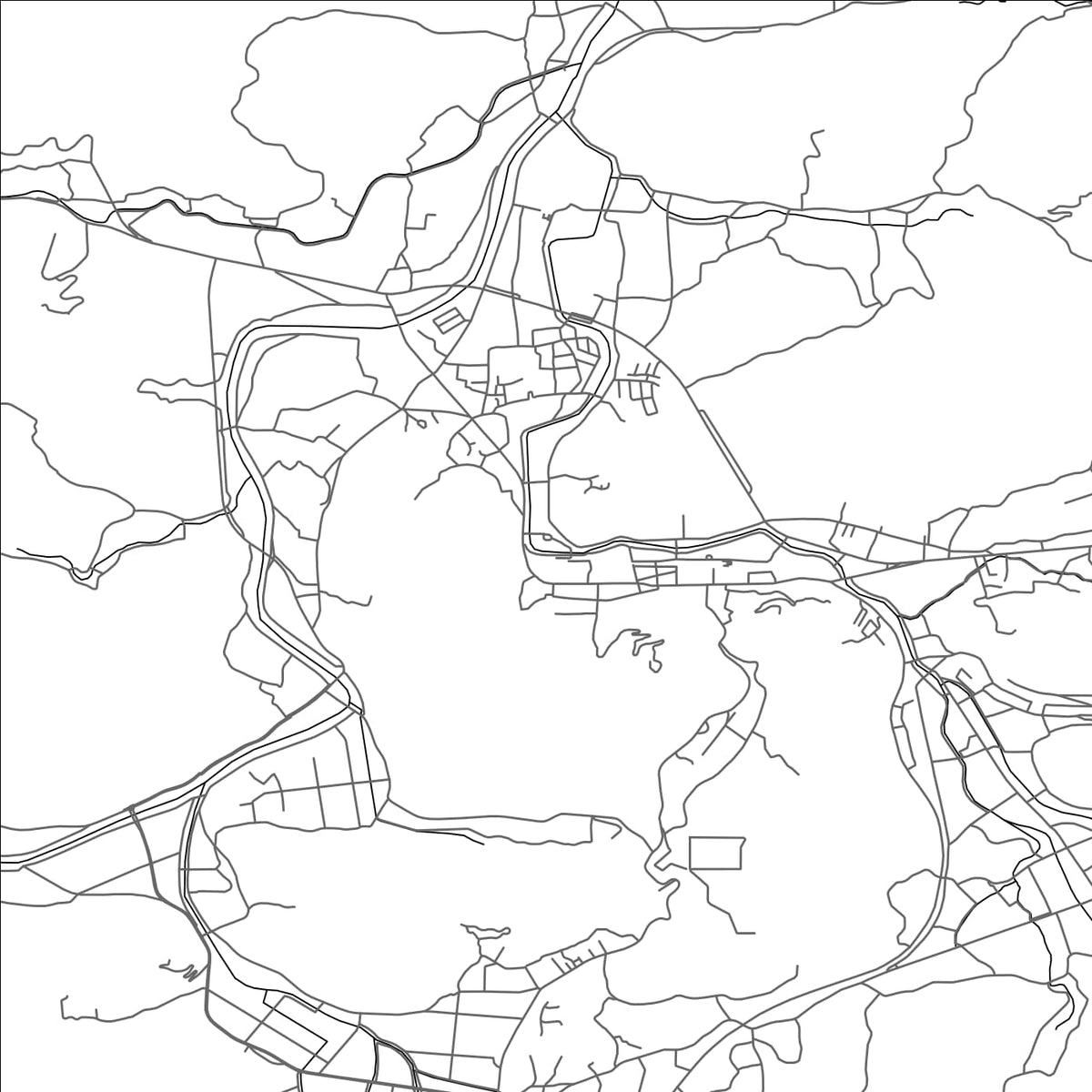 ROAD MAP OF SAKAWA, JAPAN BY MAPBAKES