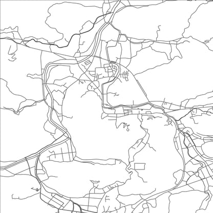 ROAD MAP OF SAKAWA, JAPAN BY MAPBAKES