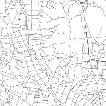 ROAD MAP OF SAKURAGAWA, JAPAN BY MAPBAKES