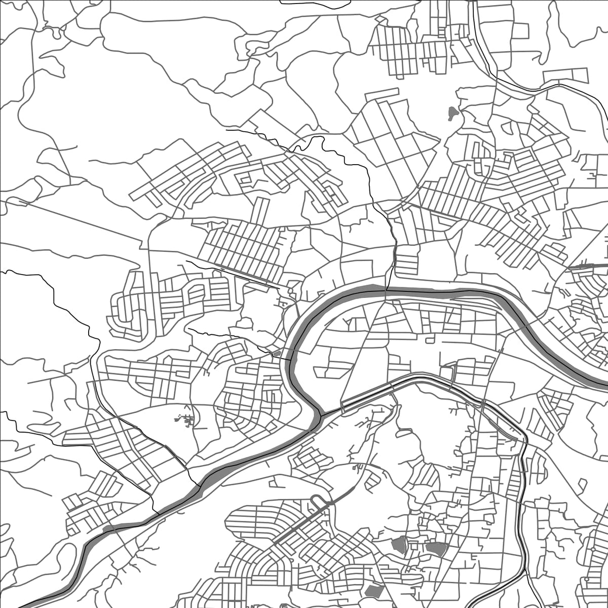 ROAD MAP OF SANGA, JAPAN BY MAPBAKES