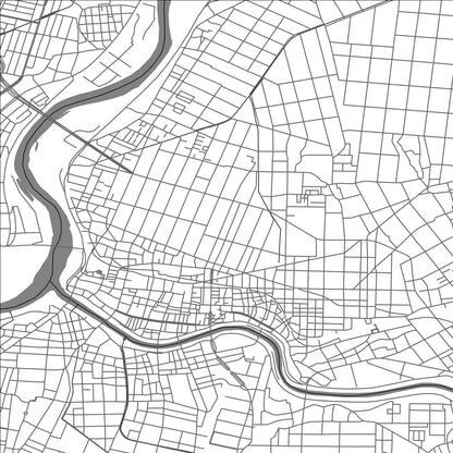 ROAD MAP OF SANJO, JAPAN BY MAPBAKES