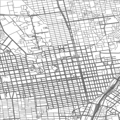 ROAD MAP OF SAPPORO, JAPAN BY MAPBAKES
