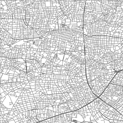 ROAD MAP OF SETAGAYA, JAPAN BY MAPBAKES