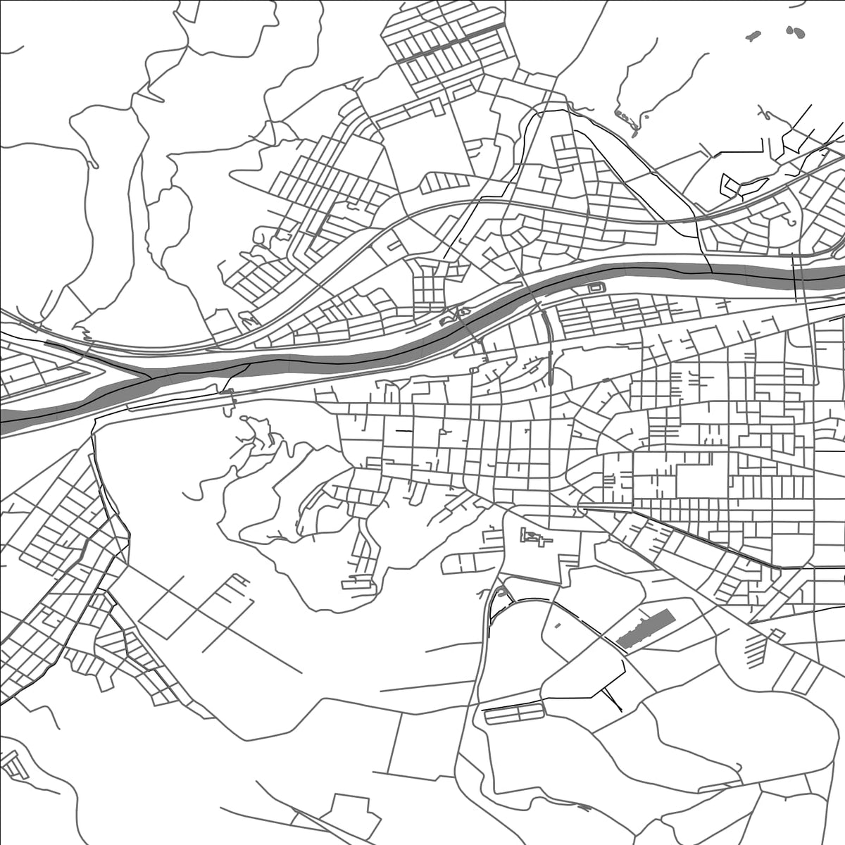 ROAD MAP OF SHIBATA, JAPAN BY MAPBAKES