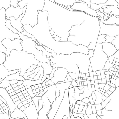 ROAD MAP OF SHIBUSHI, JAPAN BY MAPBAKES