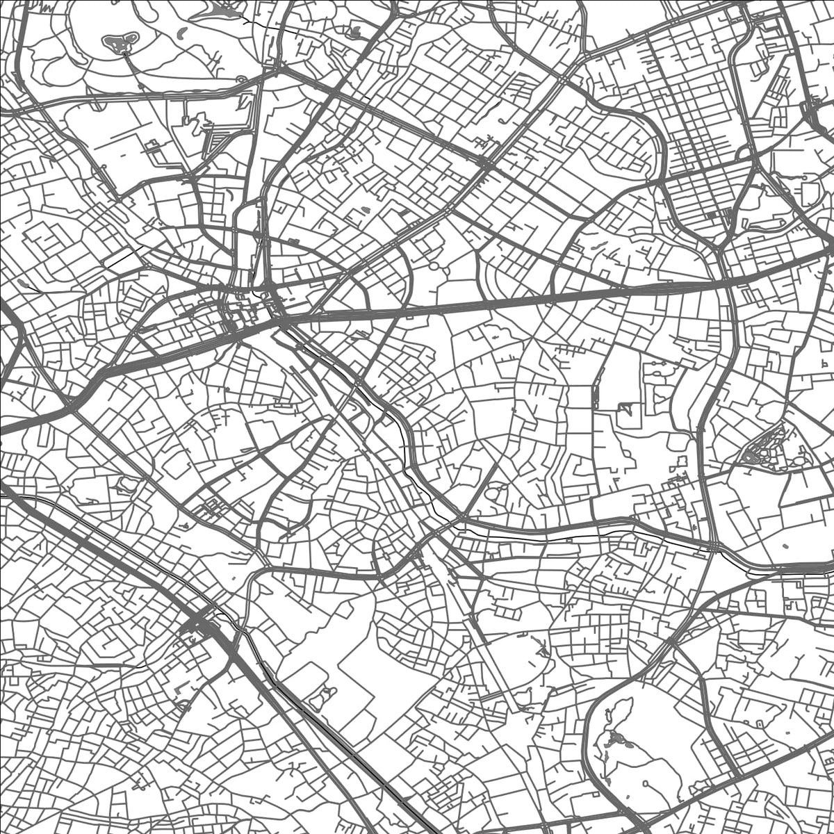 ROAD MAP OF SHIBUYA, JAPAN BY MAPBAKES