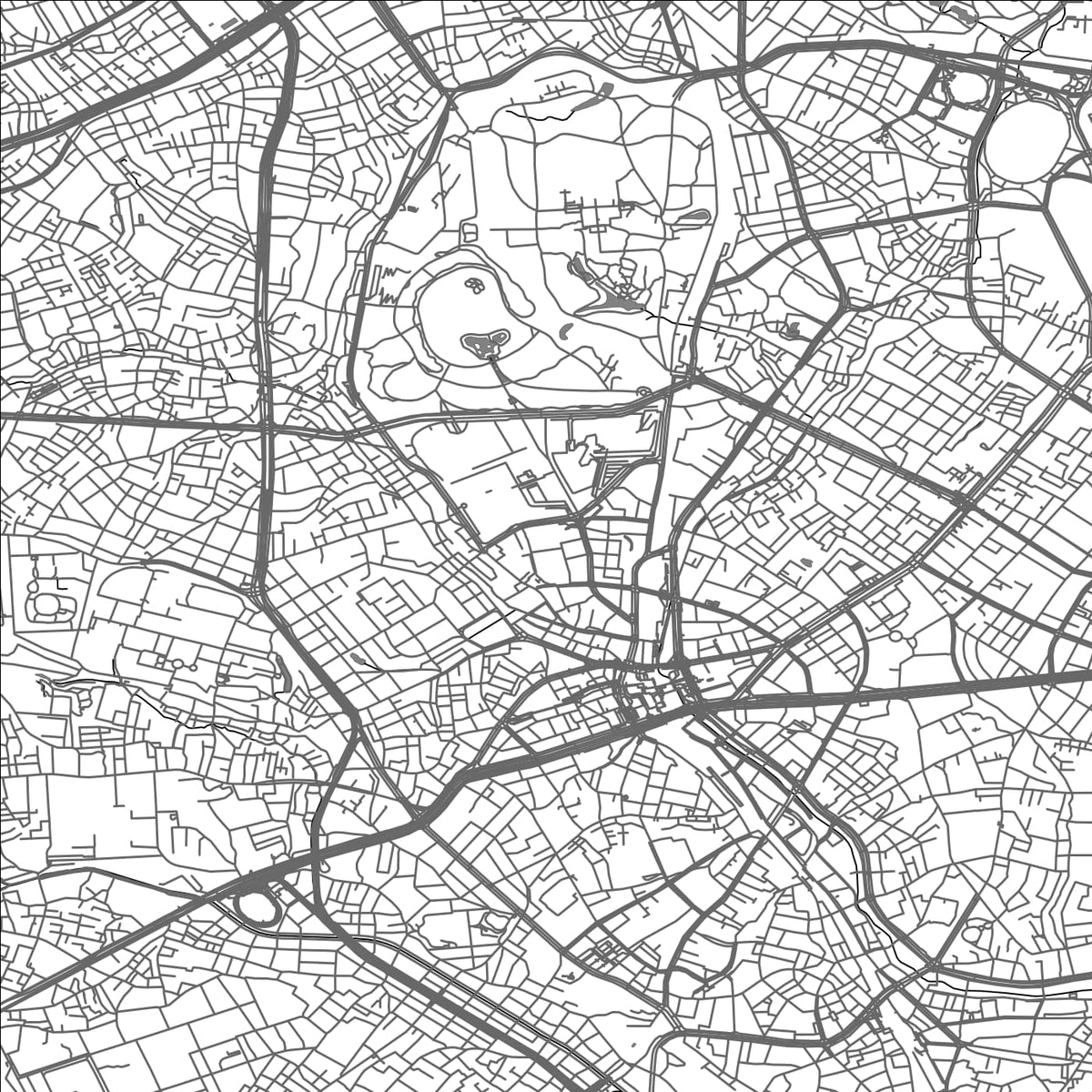 ROAD MAP OF SHIBUYA KU, JAPAN BY MAPBAKES