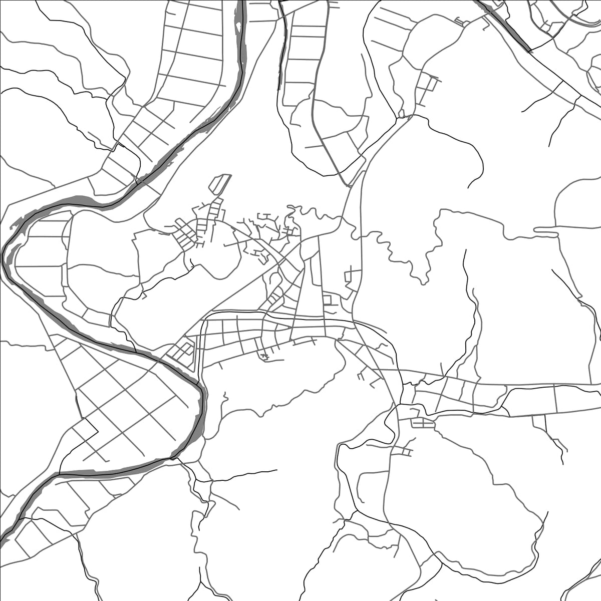 ROAD MAP OF SHIMANTO, JAPAN BY MAPBAKES