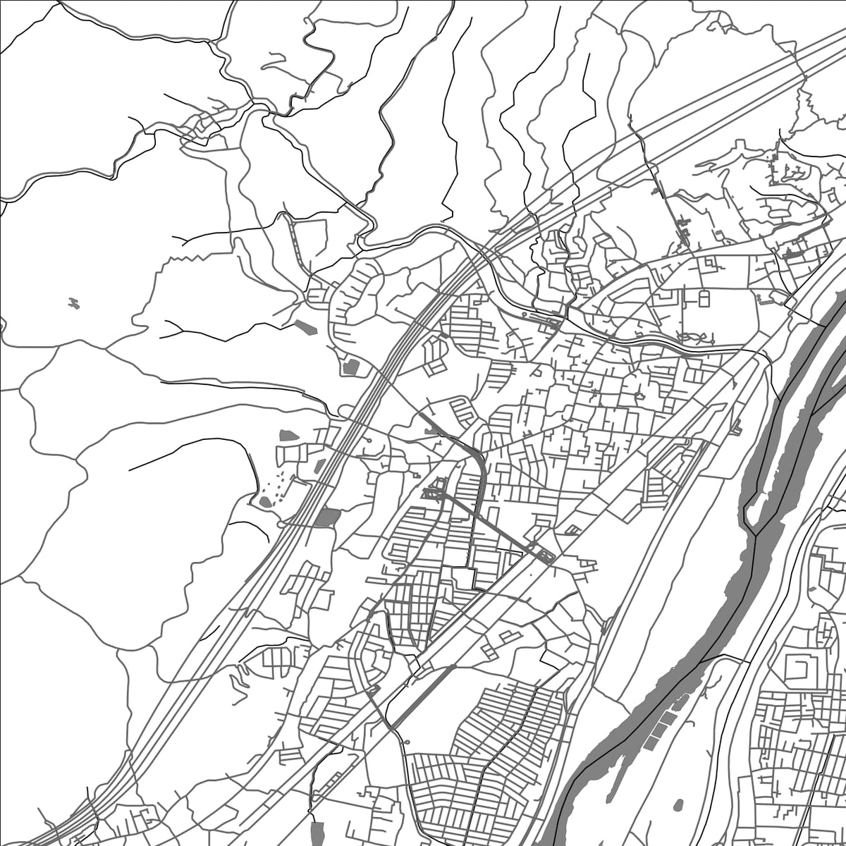 ROAD MAP OF SHIMOTOBA, JAPAN BY MAPBAKES