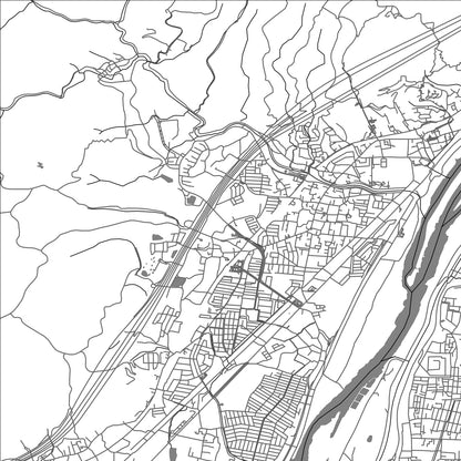 ROAD MAP OF SHIMOTOBA, JAPAN BY MAPBAKES