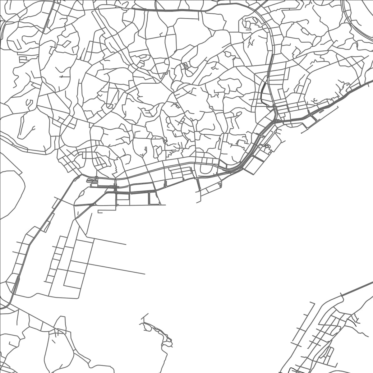 ROAD MAP OF SHINOZAKI, JAPAN BY MAPBAKES
