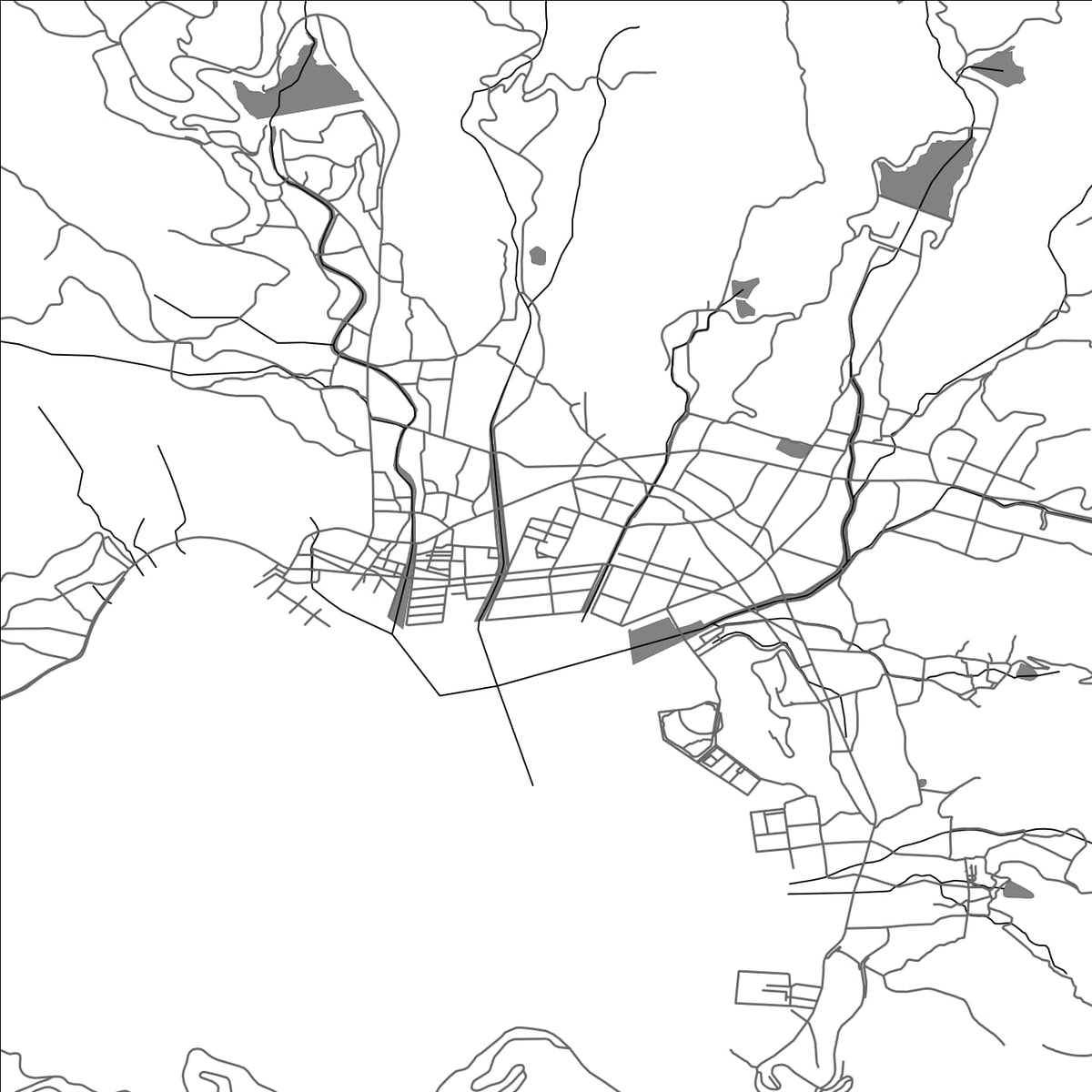 ROAD MAP OF SHODOSHIMA, JAPAN BY MAPBAKES