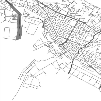 ROAD MAP OF SHUNAN, JAPAN BY MAPBAKES
