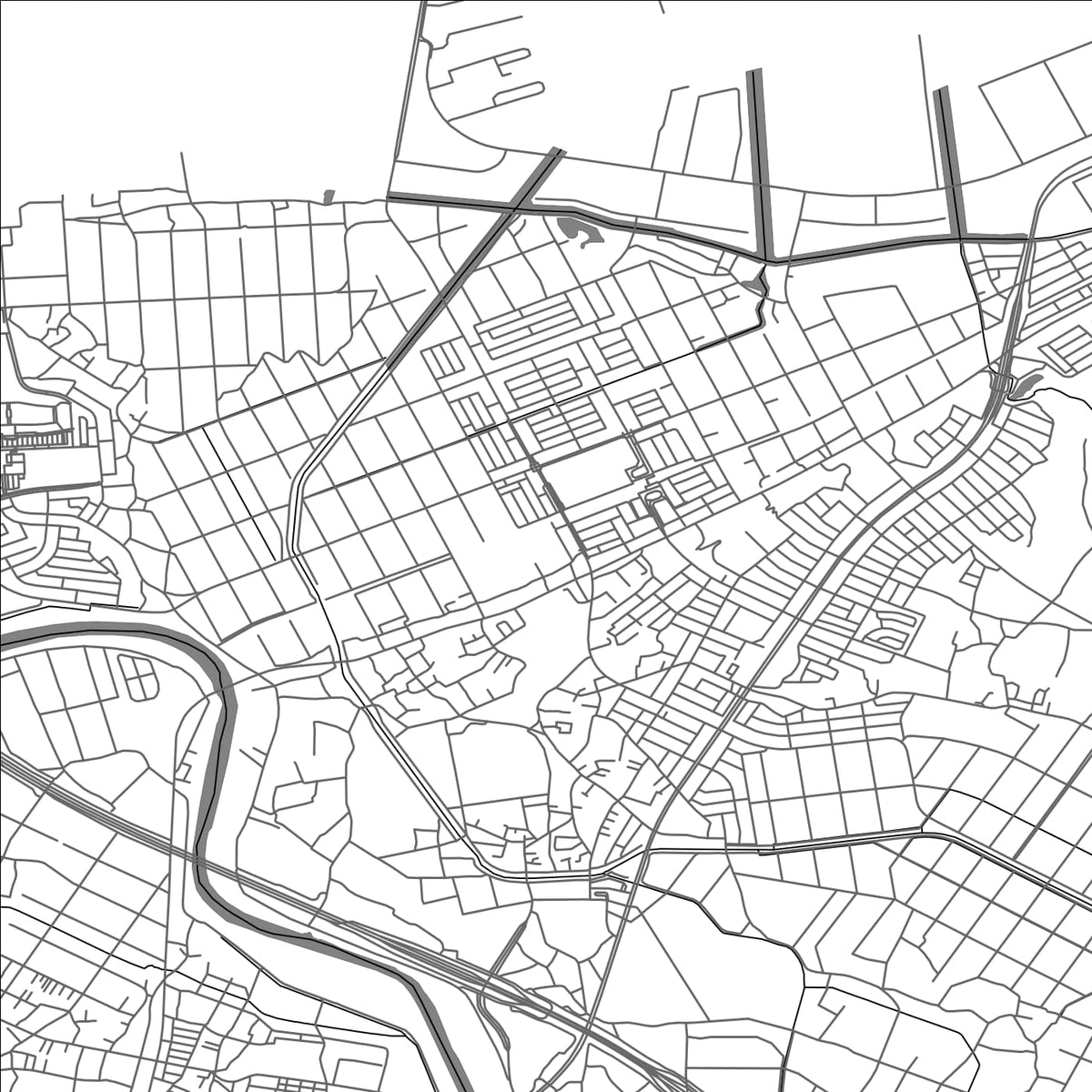 ROAD MAP OF SODEGAURA, JAPAN BY MAPBAKES