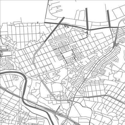 ROAD MAP OF SODEGAURA, JAPAN BY MAPBAKES