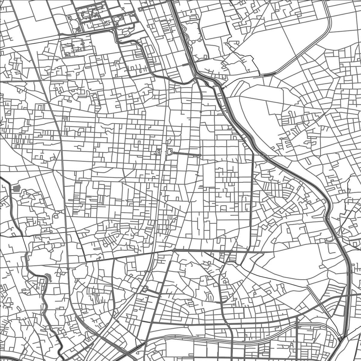 ROAD MAP OF SOKA, JAPAN BY MAPBAKES