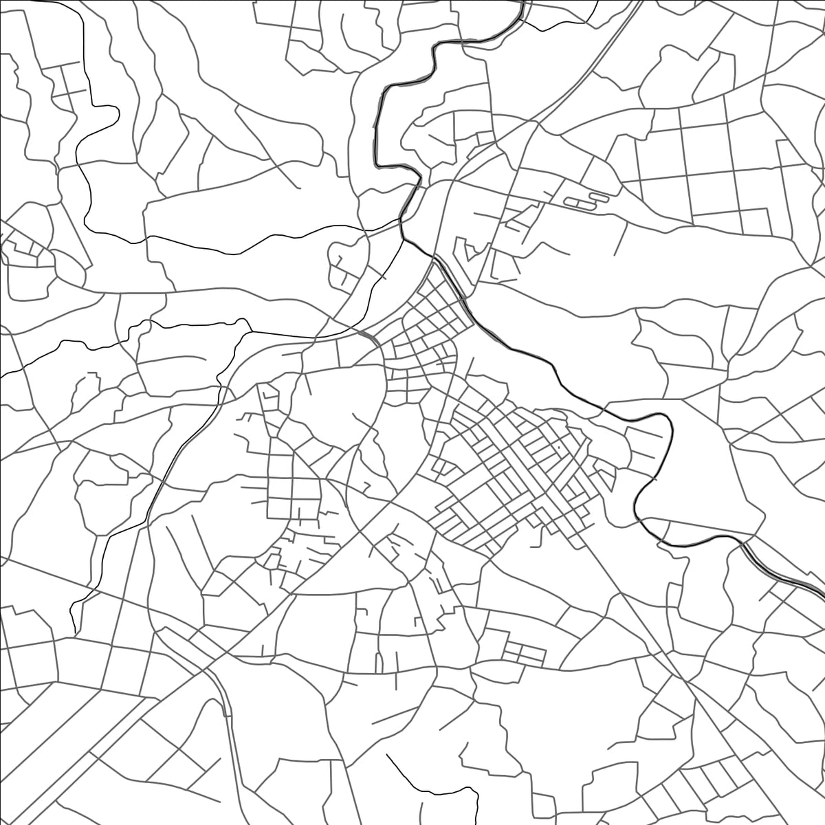 ROAD MAP OF SOO, JAPAN BY MAPBAKES