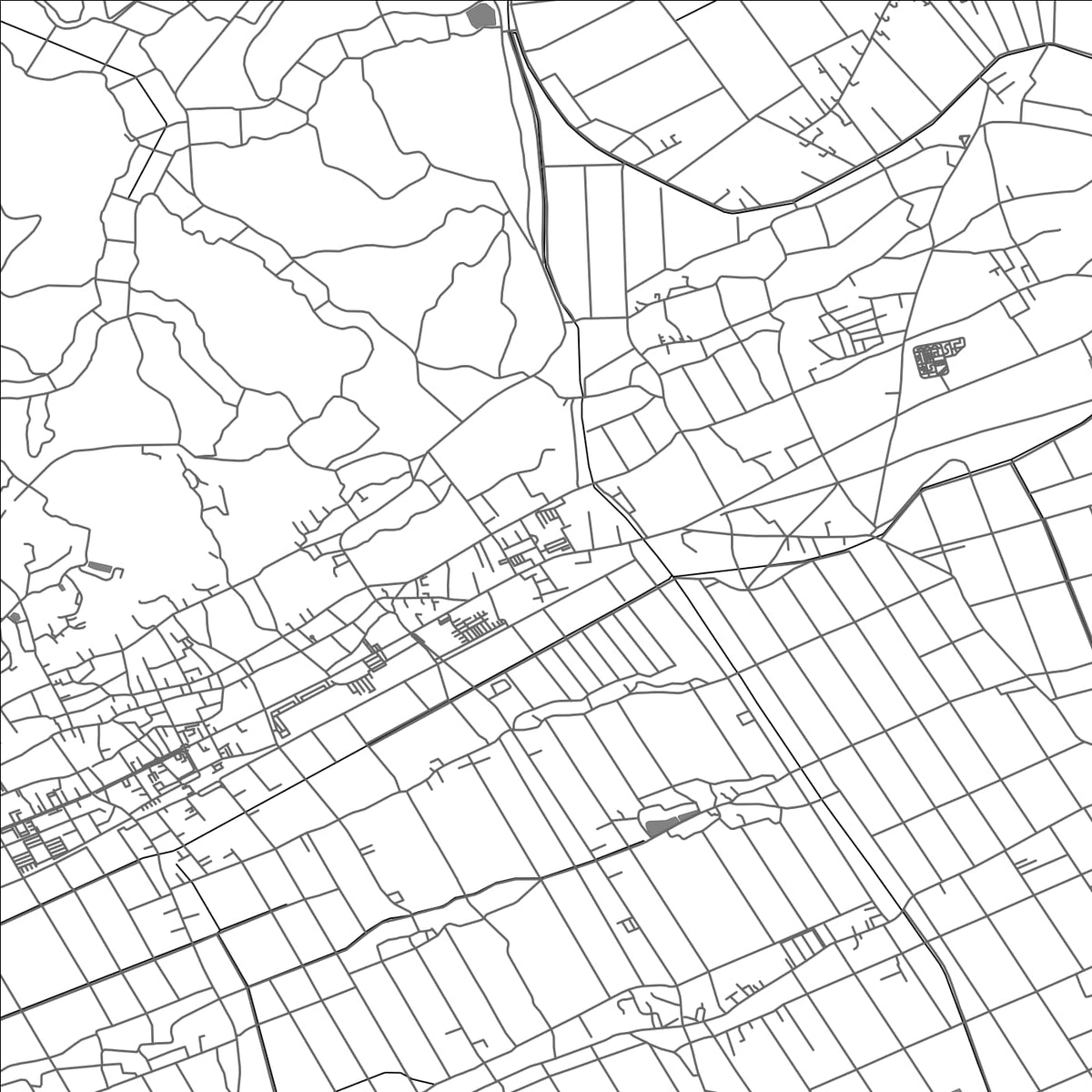ROAD MAP OF SOSA, JAPAN BY MAPBAKES