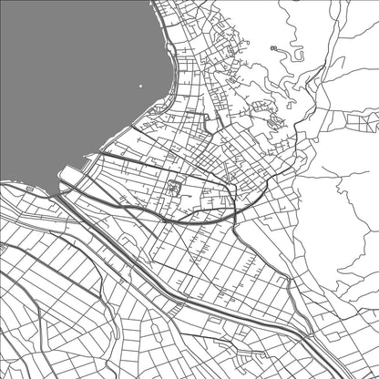 ROAD MAP OF SUWA, JAPAN BY MAPBAKES