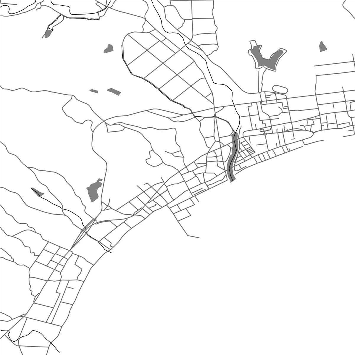 ROAD MAP OF SUZU, JAPAN BY MAPBAKES