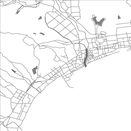 ROAD MAP OF SUZU, JAPAN BY MAPBAKES