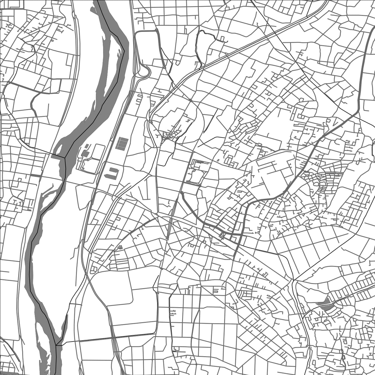 ROAD MAP OF SUZUKAWA, JAPAN BY MAPBAKES