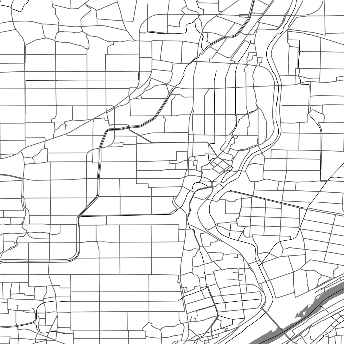 ROAD MAP OF TACHIARAI, JAPAN BY MAPBAKES
